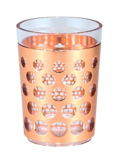 Buy Acrylic Glass Rose Gold/Clear 440ml in UAE