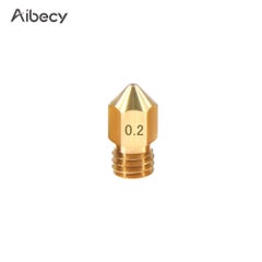Buy M6 Extruder Brass Nozzle Head For MK8 3D Printer Gold in UAE