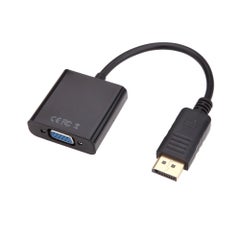 Buy Display Port Male To VGA Female Converter Adapter Cable Black in UAE