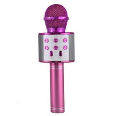 Buy Professional Bluetooth Handheld Wireless Microphone Rose Red in UAE