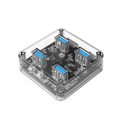 اشتري موزع USB 3.0 شفاف مزود ب4 منافذ طراز MH4U-U3-03-CR شفاف في السعودية