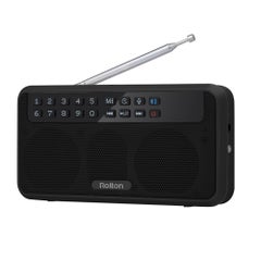 Buy Bluetooth E500 Portable HiFi Stereo Digital Speaker With FM Radio and Flashlight Black in UAE