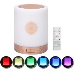 Buy Wireless LED Portable Bluetooth Speaker Gold in UAE
