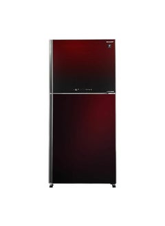 Buy Digital Inverter No Frost 2 Glass Doors Refrigerator 538 Liter SJ-GV69G-RD Red in Egypt