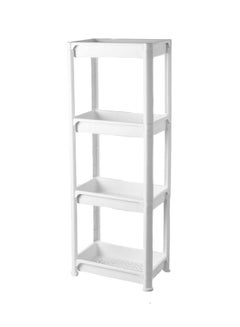 Buy Corner Storage Shelve Organizer White 36x23x100cm in Saudi Arabia