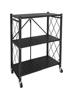 اشتري Kitchen Metal Storage Rack Black 72x37x87.5cm في الامارات