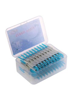Buy 200-Piece Dental Floss Picks Blue in UAE