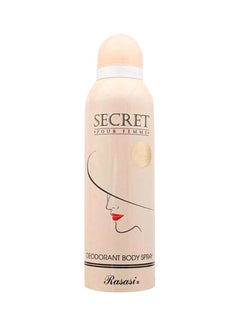 Buy Secret Body Deodorant Spray 200ml in UAE