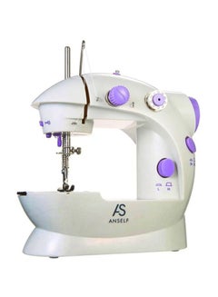 Buy 2-Speed Electric Sewing Machine With Light Foot Pedal H16669 White/Purple in UAE