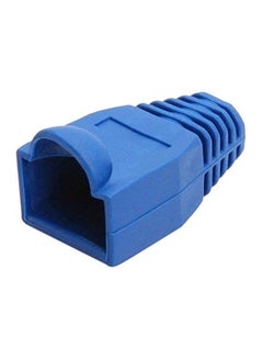 Buy 100-Piece Plastic Ethernet Cable Connector Plug Cover Blue in Saudi Arabia