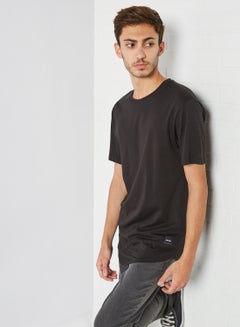 Buy Matt Longline T-Shirt Black in UAE