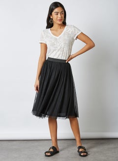 gold net tulle skirt zara