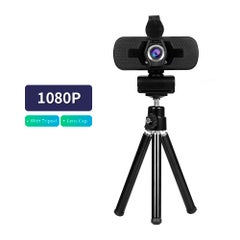 Buy 1080P HD Wide-Angle Webcam Black in Saudi Arabia