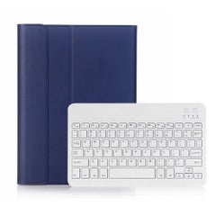 اشتري BT3.0 Wireless Keyboard Case iPad Protective Case Portable Keyboard for iPad Pro 10.5 أزرق / أبيض في السعودية