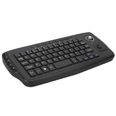 Buy 2.4GHz Wireless Keyboard with Trackball Mouse Scroll Wheel Remote Control Black in UAE