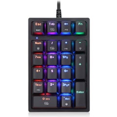 Buy K24 Numeric Wired Mechanical Keyboard - English Black in Saudi Arabia