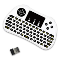 Buy P9 2.4G RF Wireless Keyboard With Touchpad Mouse Combo - English White in Saudi Arabia