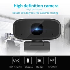 Buy Full HD 1080P USB Mini Computer Webcam Black in Saudi Arabia