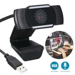 Buy Clip-On Built-in Microphone USB Webcam Black in Saudi Arabia