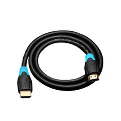 اشتري كابل HDMI فائق الوضوح بجهد 2.0 فولت ودقة 4K وتردد 60 هرتز لأجهزة الكمبيوتر واللابتوب وأجهزة الألعاب بإضاءة LED وجهاز الألعاب بطول 3 أمتار الأسود / الأزرق في الامارات