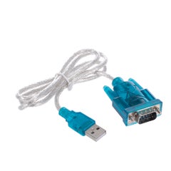 Buy USB to RS232 Serial Port 9 Pin Serial Port USB Cable Blue/White in Saudi Arabia