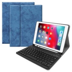 اشتري Wireless Bluetooth Keyboard With Case Cover For 2017-18 iPad Air1/2 iPad Pro 9.7/iPad 9.7 - English الأسود / الأزرق في السعودية