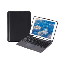Buy Wireless Bluetooth Keyboard Touch Pad with Apple Pencil Holder for iPad Air 2 - English Black in Saudi Arabia