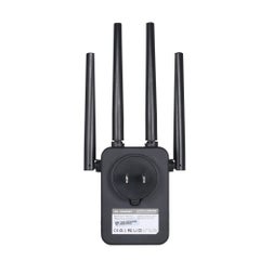 Buy Wireless WiFi Repeater Router Black in UAE