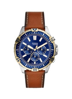 Buy Men's Garrett Water Resistant Chronograph Wrist Watch FS5625 - 44 mm - Luggage Brown in Egypt