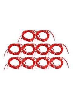 Buy 10-Piece Heating Tube For 3D Printer Red in Saudi Arabia