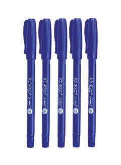 اشتري طقم قلم حبر جاف كروي الرأس مكون من 5 قطع أزرق في السعودية