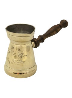 Buy Brass Turkish Coffee Warmer Gold in UAE