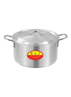 Buy Aluminium Stockpot With Handle Silver 12x20cm in UAE