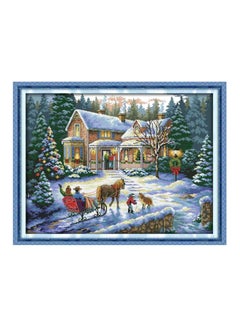 Buy Handmade Counted Cross Stitch Needlework Scenery Multicolour 57x44centimeter in UAE