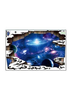 Buy 3D Universe Galaxy Sky Wall Sticker Multicolour 1130x1x580mm in UAE