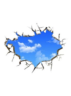 Buy 3D Ceiling Wall Sticker Blue/White/Brown 70x100centimeter in Saudi Arabia