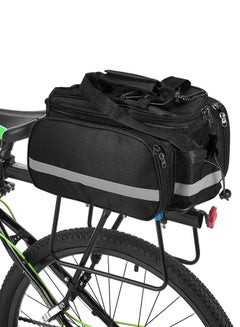 Buy Multifunction Bicycle Rear Seat Bag With Rain Cover 32 x 10 x 20cm in Saudi Arabia