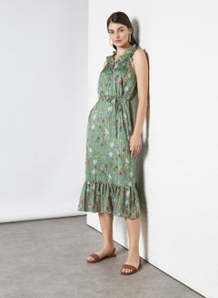 Buy Manilla SL Midi Dress Dark Ivy in Egypt