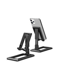 Buy Universal Adjustable Foldable Desk Phone Holder Bracket Black in UAE