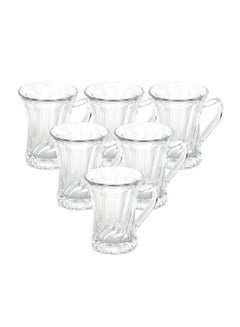 Buy 6-Piece Glass Cup Clear in Saudi Arabia