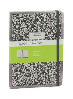 Buy A5 Hard Cover Memo Notebook With 192 Lined Page Silver in Saudi Arabia