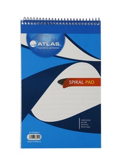 Buy 60-Sheet Spiral Bound Notepad Blue/White/Red in UAE