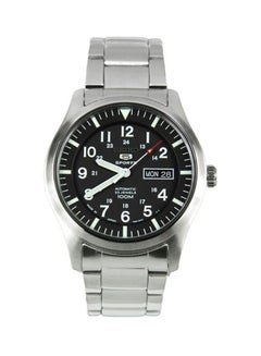 Buy Men's 5 Sports Round Shape Stainless Steel Analog Wrist Watch 42 mm - Silver - SNZG13J1 in UAE