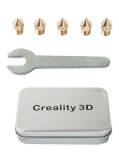 اشتري 3D Printer Universal Extruder Nozzles Kit Brass Gold/Silver في الامارات
