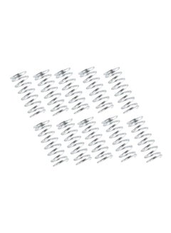 Buy 10-Piece Heated Bed Light Load Compression Spring Silver in Saudi Arabia