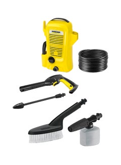 Buy 220-240V K2 Universal Edition Pressure Washer + Car Cleaning Kit Yellow/Black 40X20X31.9cm in UAE