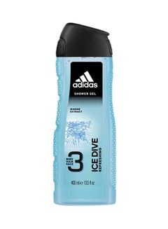Buy Ice Dive 3In1 Body, Hair And Face Shower Gel Multicolour 400ml in UAE