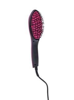 Buy Simply Straight Hair Brush – Hair Straightening Comb with LCD Display | With Temperature Control Adjustable Upto 230° | Durable Construction For Long-lasting Performance Pink/Black in Saudi Arabia