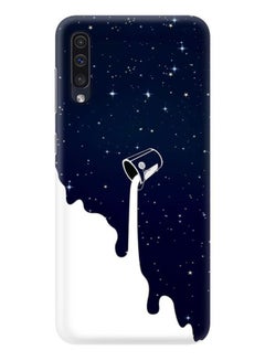 Buy Milky Way Printed Protective Case Cover For Samsung Galaxy A50 Blue/White in UAE