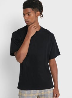 Buy Oversize Plain T-Shirt Black in UAE